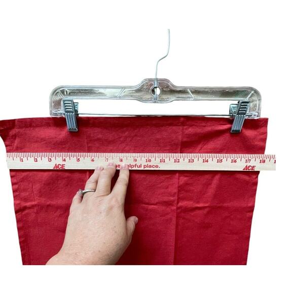 VTG Pier 1 Imports 100% Cotton Red Green White Christmas Tree Polkadot Tea Towel - Picture 6 of 11